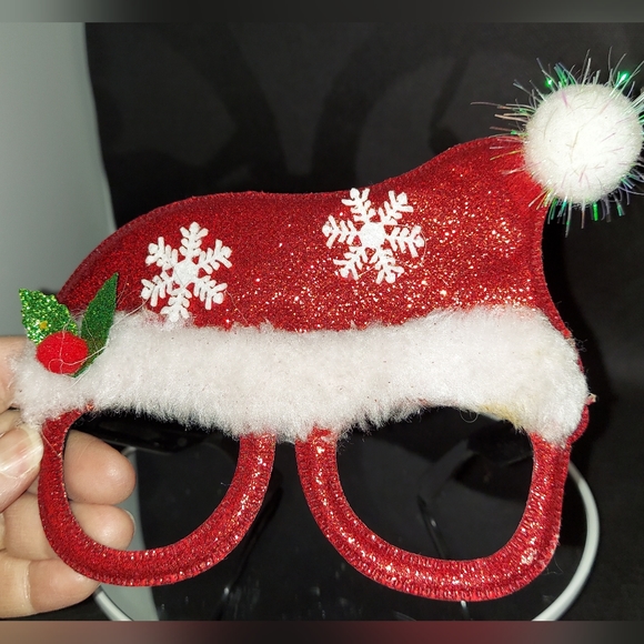 Fun Santa Claus/Mrs Claus Silly Glasses (No Lens) Plastic Frames - Picture 5 of 5